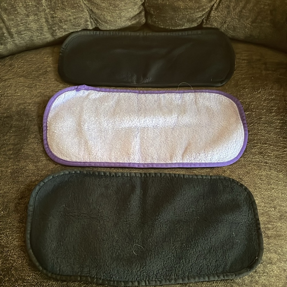 New Without Tags~Set Of 5 Multicolored Large Re~Useable Facial Wash Cloths - Picture 6 of 6